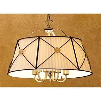 Люстра Дрезден подвесная CL409151 Citilux бежевая на 5 ламп, основание бронзовое коричневое в стиле кантри Люстра Дрезден подвесная CL409151 Citilux бежевая на 5 ламп, основание бронзовое коричневое в стиле кантри